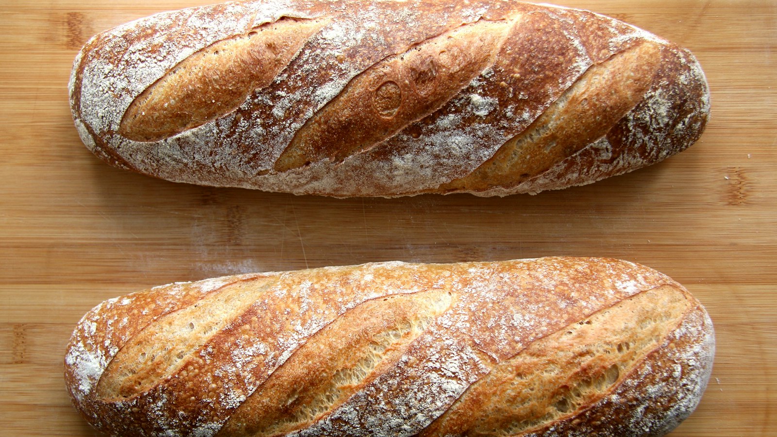 bread on brown wooden table
