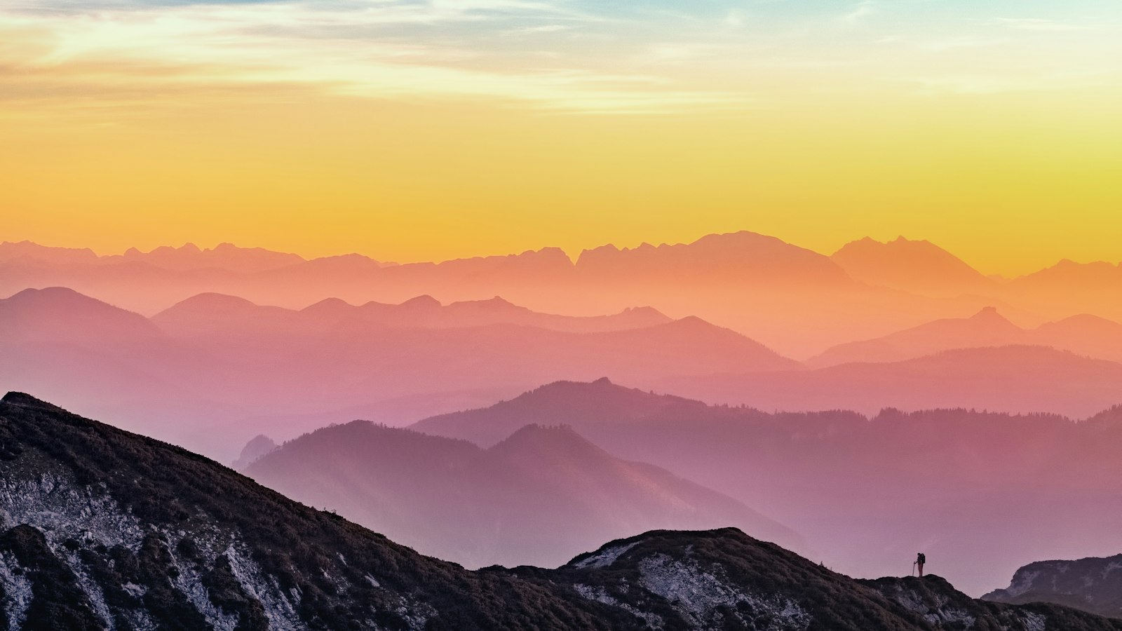 landscape photography of mountains