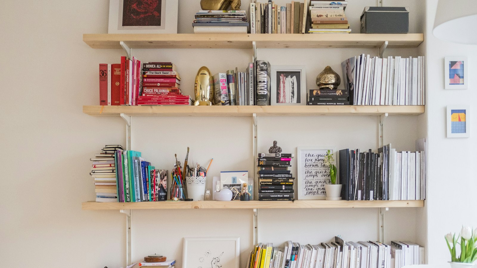 books on shelf