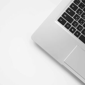 MacBook Pro on white surface