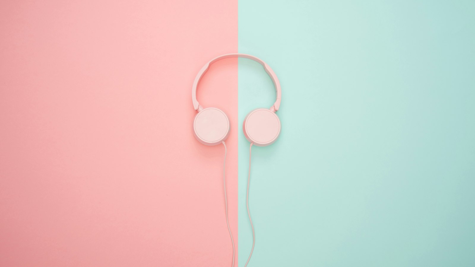 white corded headphones