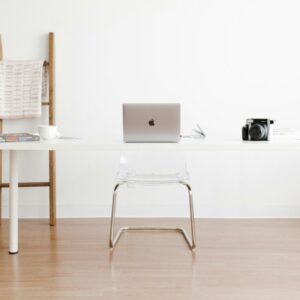 a laptop on a table