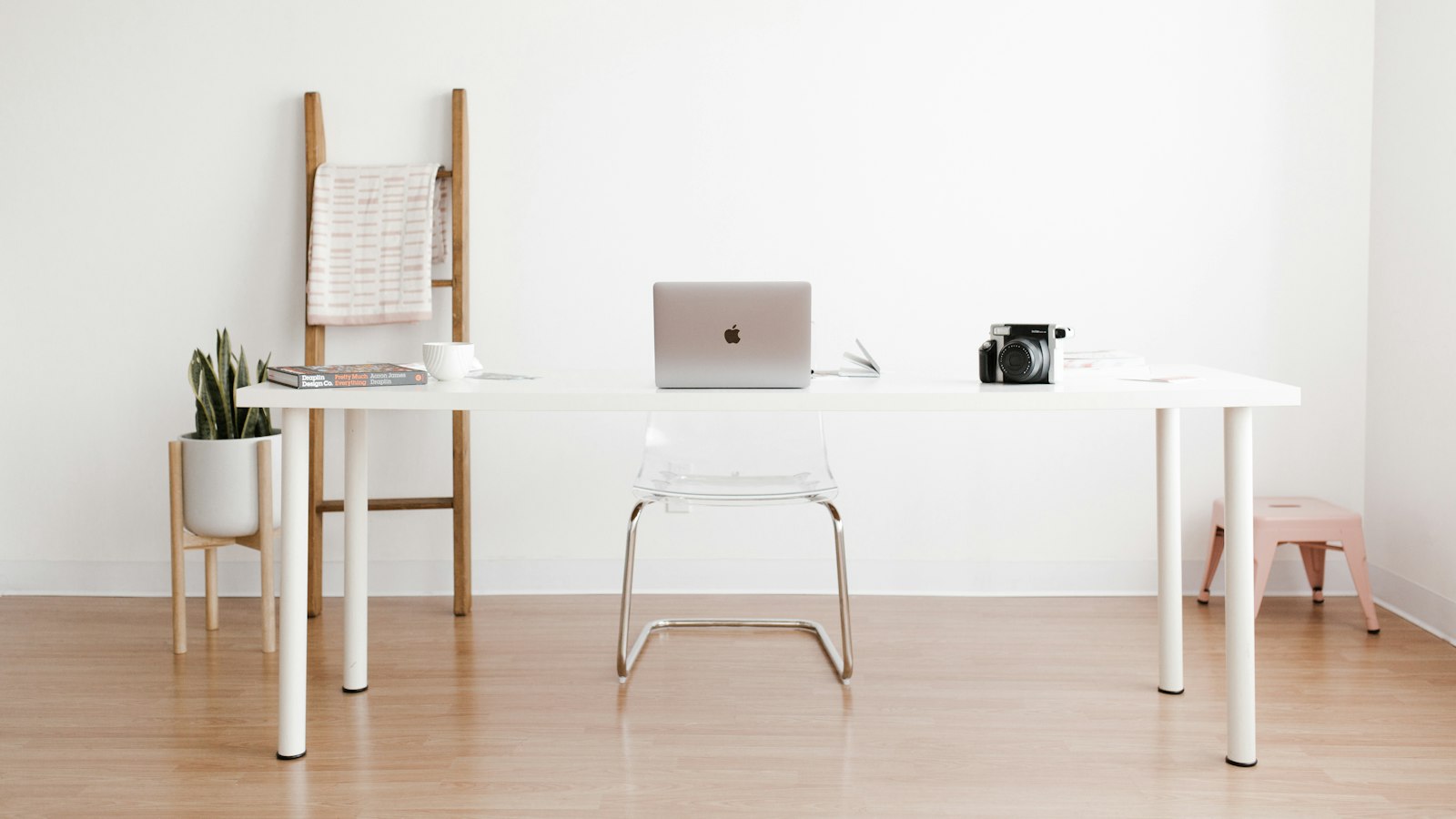 a laptop on a table