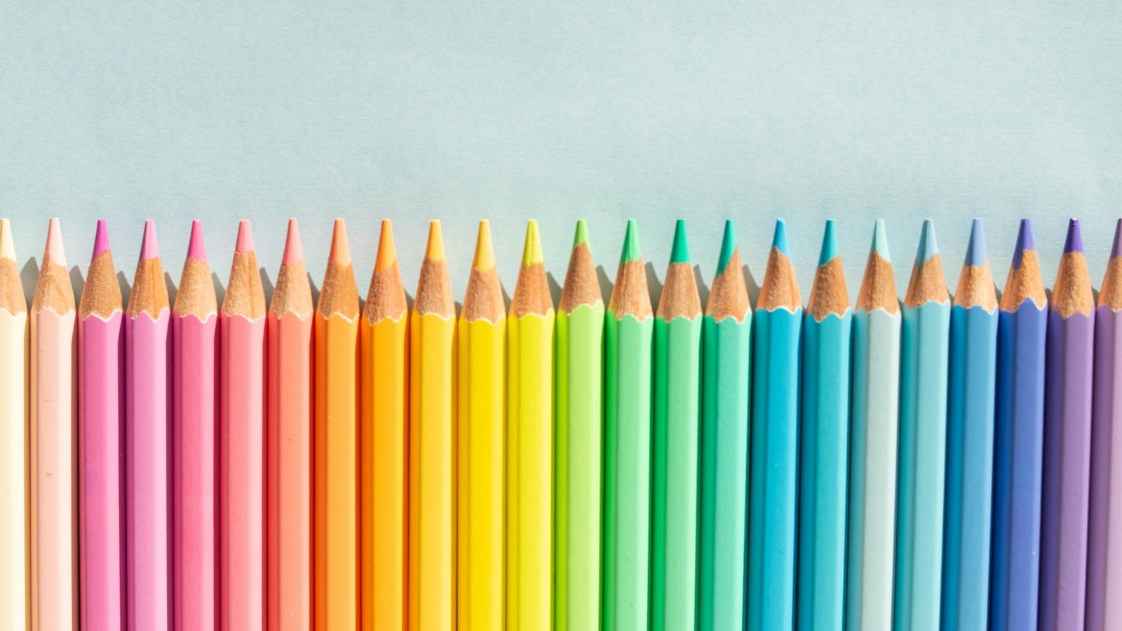 color pencil on white surface
